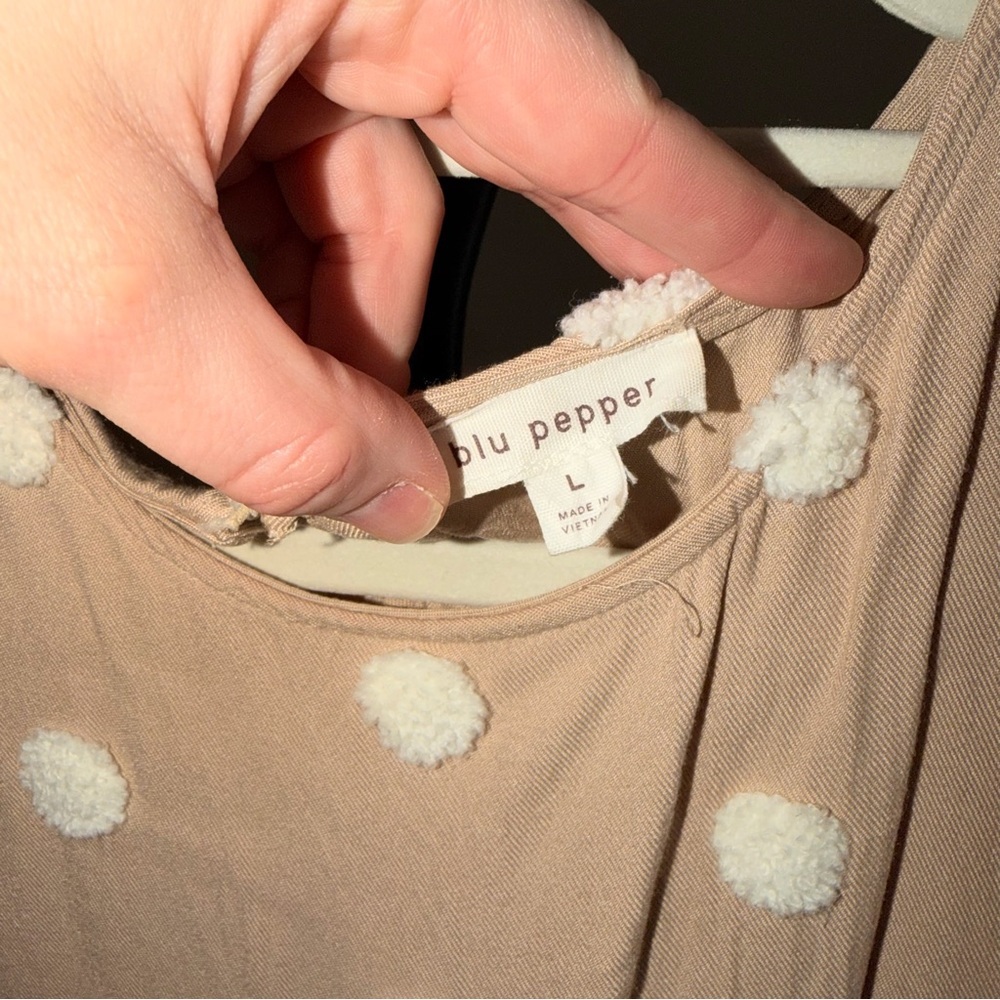 Blu Pepper Polka Dot Dress - Size L - Picture 4 of 7